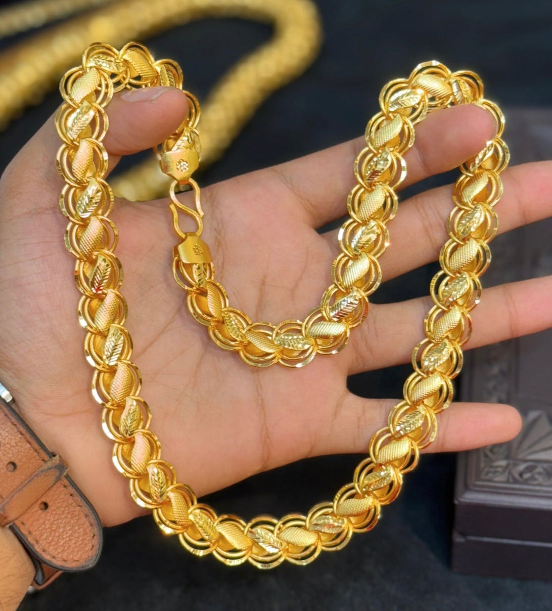 Ultra Shine Gold-Coated Chain For Mens